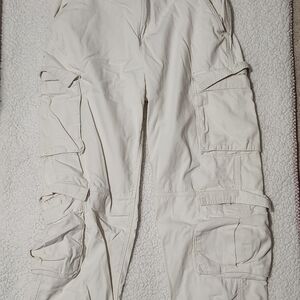 Beige Cargo Pants